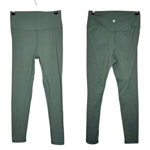 Lululemon Wunder Under High-Rise Crop 25" Leggings Yoga Pants Green Size 8